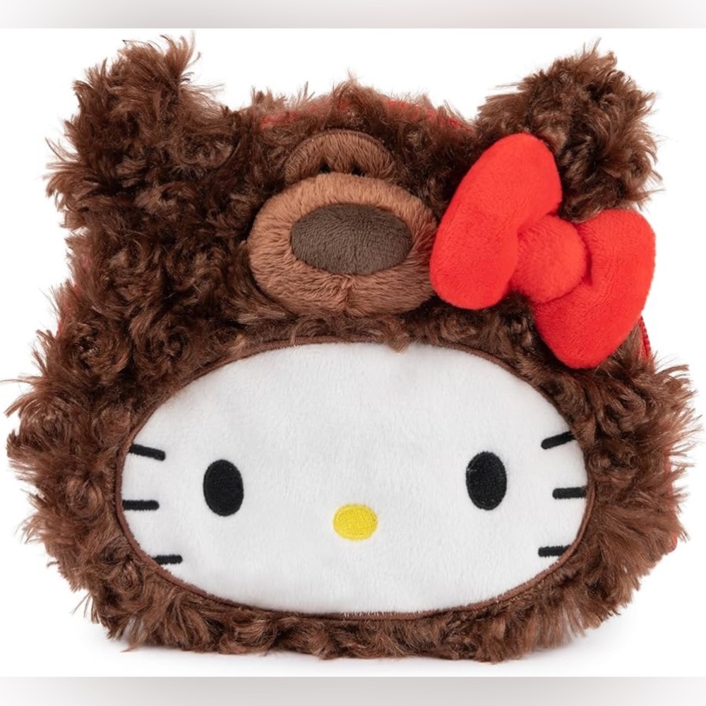 Reserved 💖 Hello Kitty x GUND Mini Zipper Pouch (Philbin Teddy Bear) NWOT